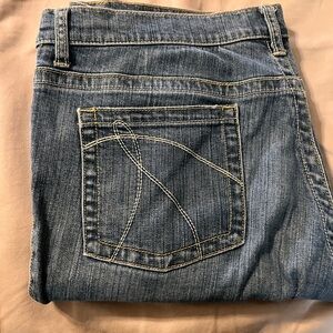 New York & Company Blue Straight Leg Jeans